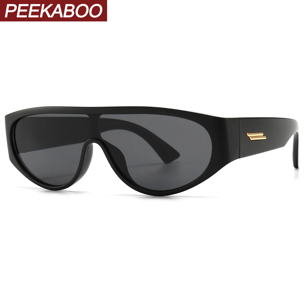 Солнцезащитные очки Peekaboo для мужчин и женщин UV 400 цельные ретро с леопардовым