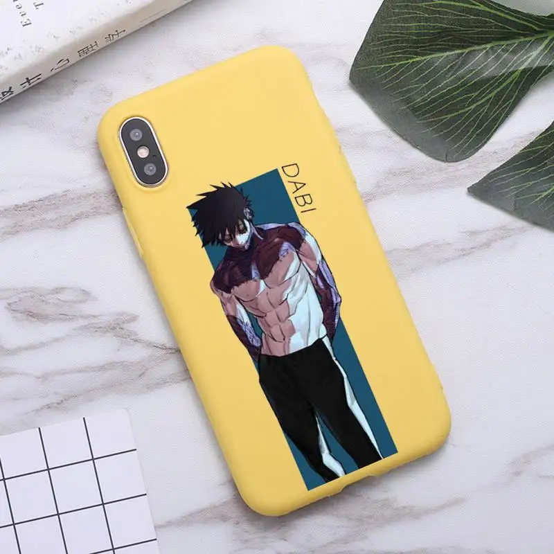 

My hero academia manga anime Phone Case Candy Color for iPhone 6 7 8 11 12 s mini pro X XS XR MAX Plus