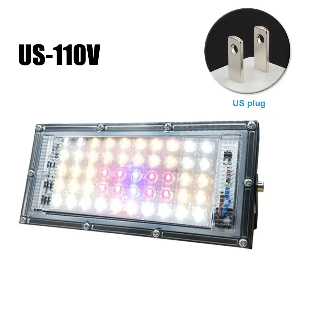 

Growing Lamp LED Grow Light Panel Waterproof 110V 220V With Lanyard Seedling 50W Equivalent Vegetation Solar Full