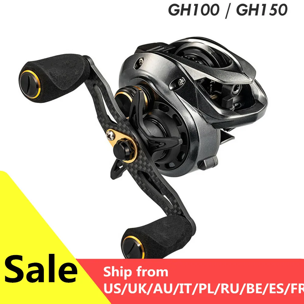 Рыболовная катушка для заброса приманки Fishband GH100 GH150 7,2: 1, катушка для заброса карпа, форель окунь tilapia снасти для ловли окуня