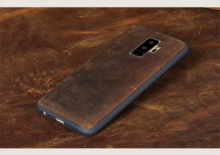 Чехол для samsung Galaxy S7edge S8 S9 S10 плюс A10 A20 A30 A50 A70 из воловьей кожи чехол для Note 8, 9, 10, A5 A7 A8 J5 J6 J7 чехол