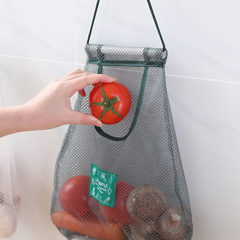 

Portable Reusable Storage Hanging Bag Fruit Vegetable Grocery Bag Nylon Mesh String Organic Organizer Handbag Net Bag