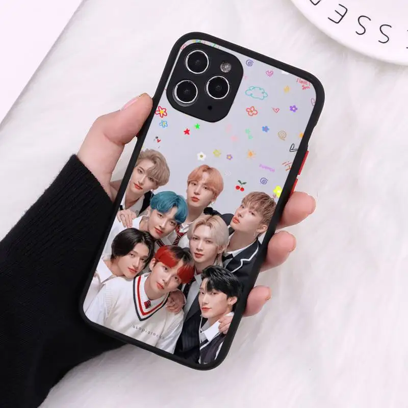 

South Korean Boys Team ateez Phone Case Matte Transparent for iPhone 7 8 11 12 s mini pro X XS XR MAX Plus cover funda