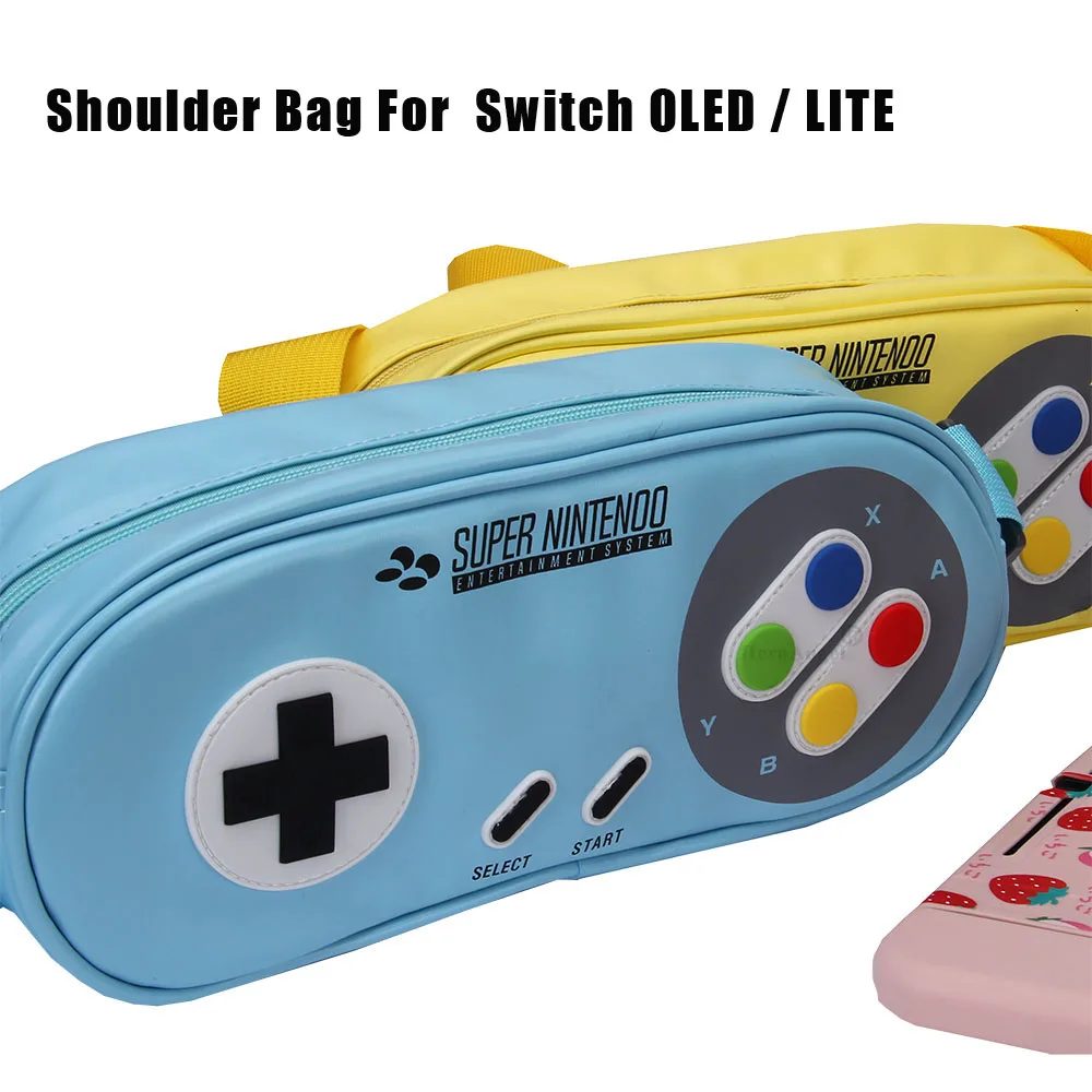 

Portable Storage Shoulder Bag For Nintend Switch High Capacity SNES Carrying Bag Travel Game Storage Case Game Accessories Bag