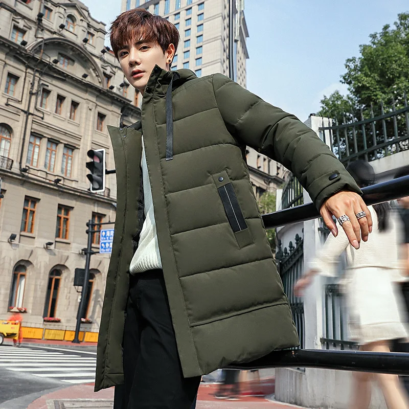 Varsanol 2021 Winter Men's Jacket Coat Thick Hooded Man Parkas Casual Long Jacket Coats Male Clothing Oversized Masculine Jacket