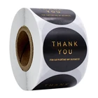 Круглые наклейки спасибо 500 шт., наклейки ручной работы в подарочной упаковке, спасибо за ваш заказ, наклейки на канцелярские товары