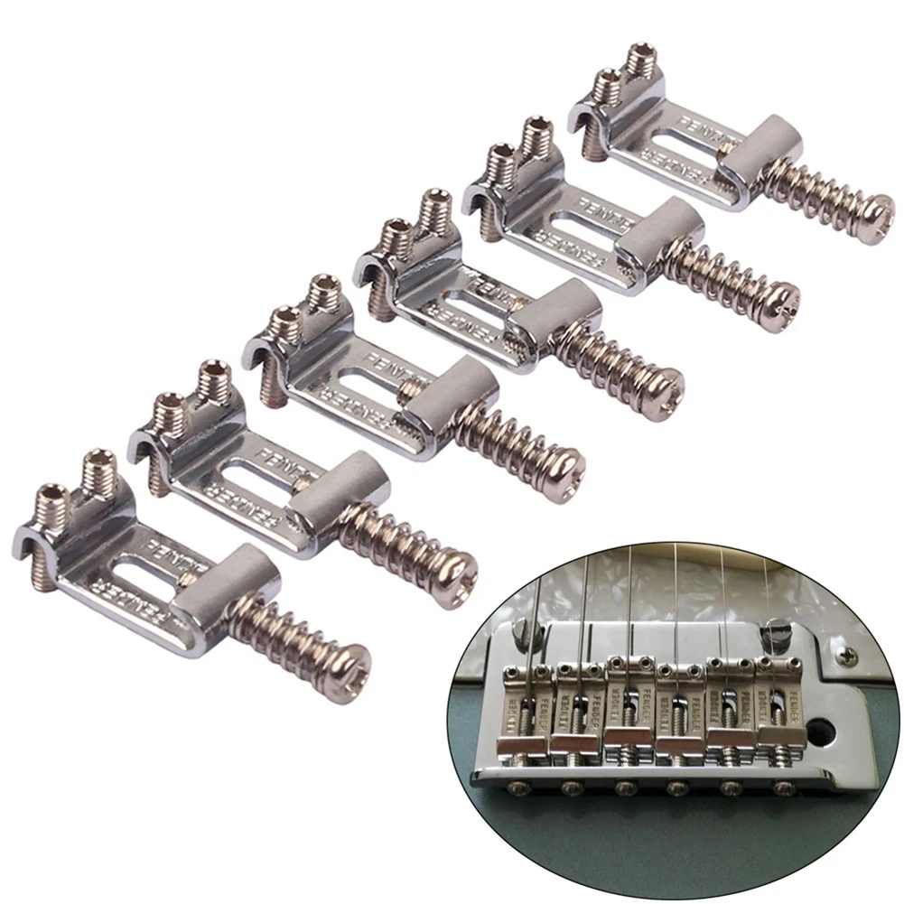 6 stücke tremolo roller brücke sättel für stratocaster telecaster elektrische gitarre leichte tragbare musik elemente free global