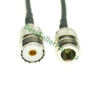 UHF SO-239 Female So239 SO-239 Jack To N Female Jumper Pigtail Coax RG58 Cable 15/30/50/100cm