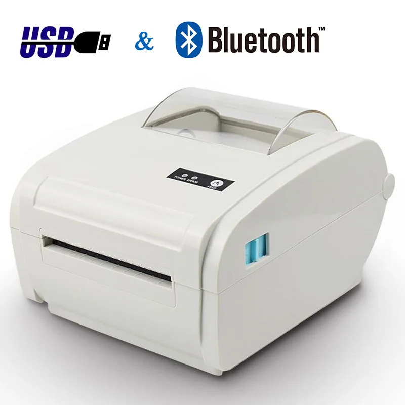 Высокоскоростной 110 мм USB/Bluetooth тепловой принтер этикеток штрих-код логистический принтер авто пилинг портативный принтер ZJ9210 - Цвет: USB BLUETOOTH