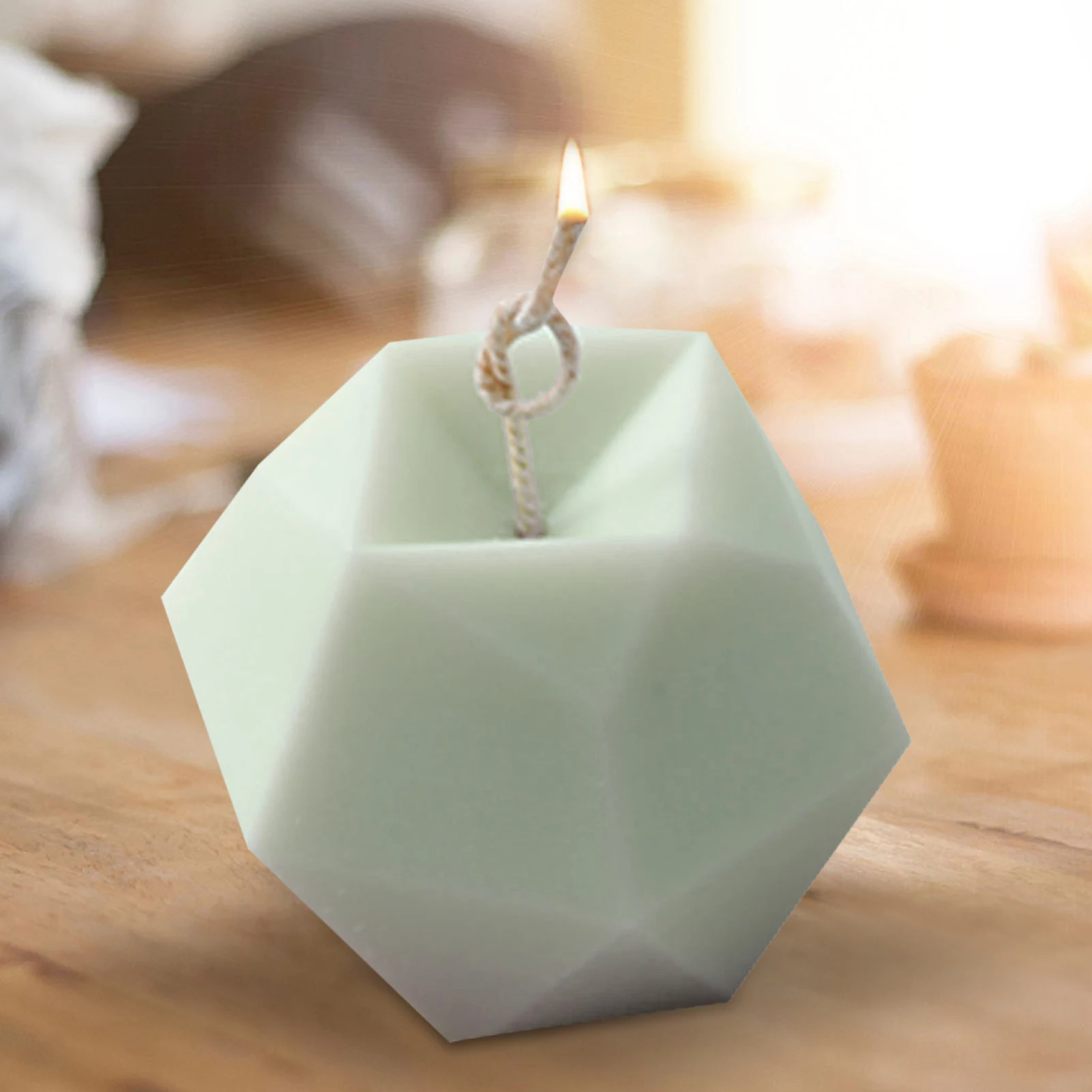 

Rhombus Ball Candle Mold Magic Ball Cube Geometric Shape Chocolate Mousse Baking Silicone Mold Candle Making Kit Fondant Mould