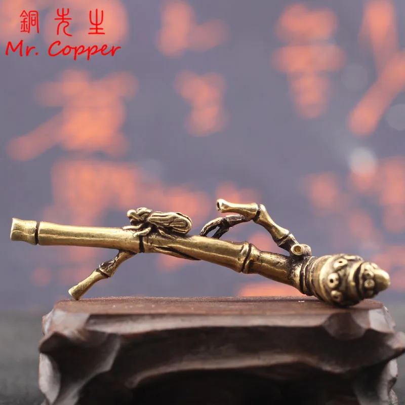 Курильница для благовоний из чистой меди и бамбука | Дом сад