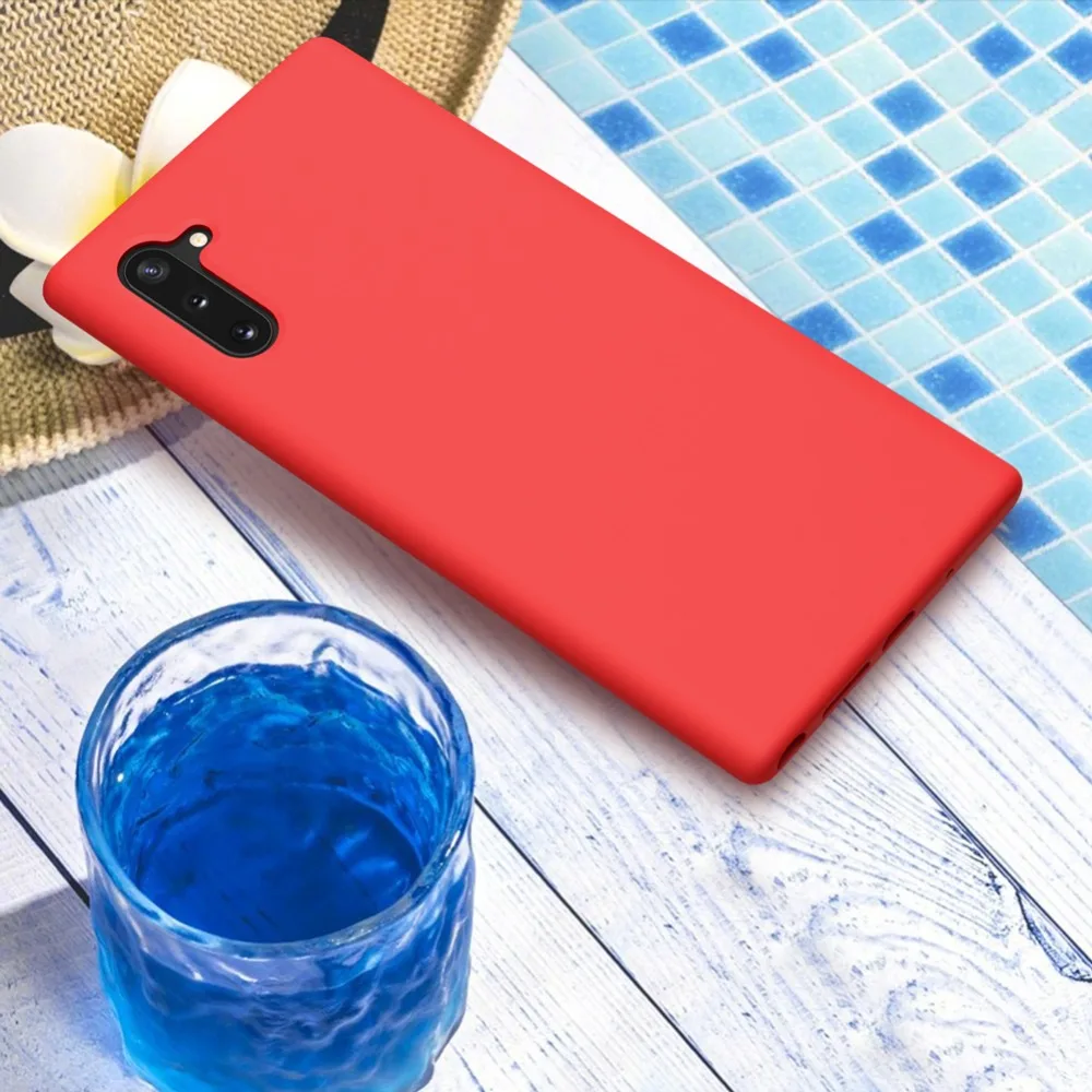 NILLKIN жидкий силиконовый чехол для samsung Galaxy Note 10 9, мягкий чехол с защитой от отпечатков пальцев для samsung Galaxy Note 10 Plus