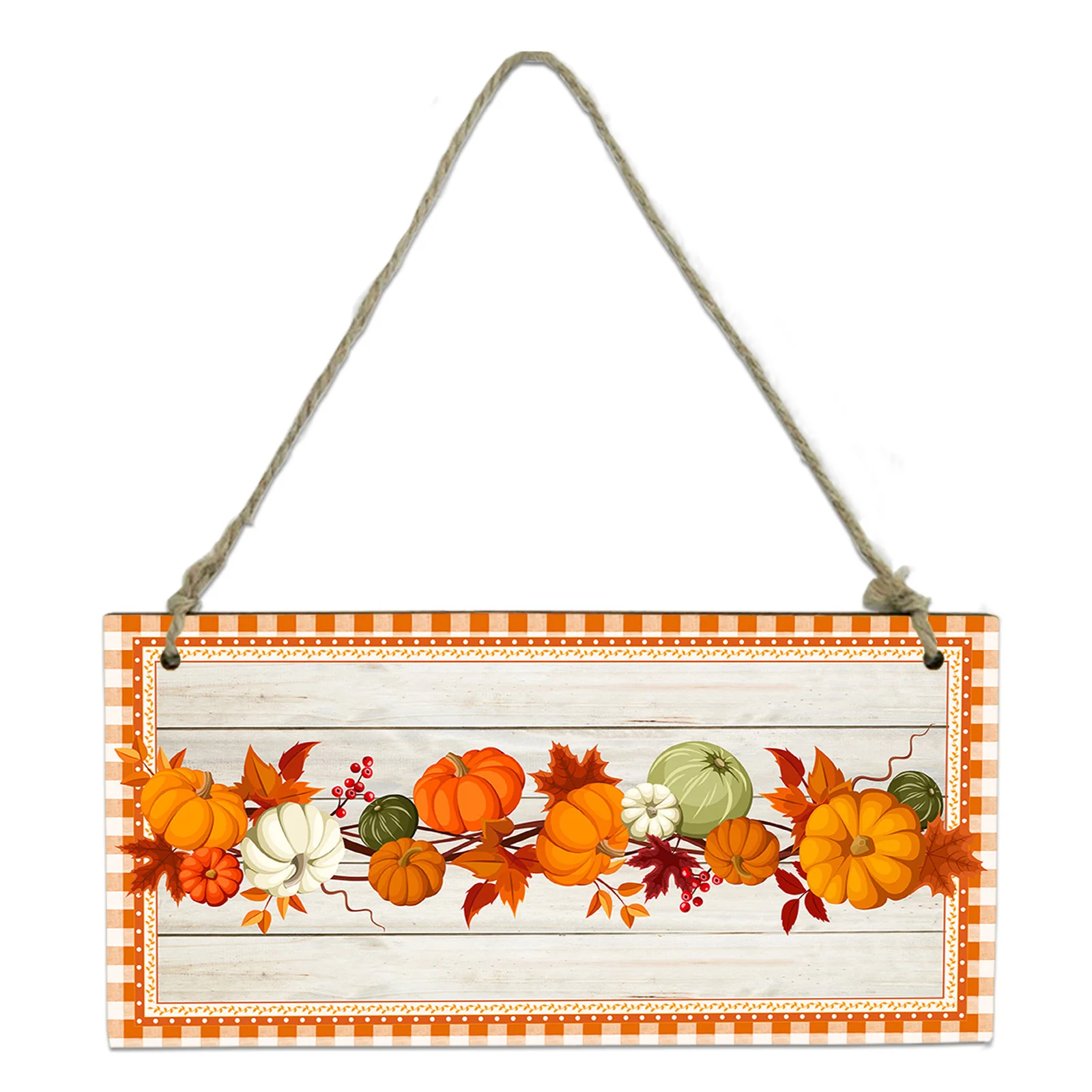 

Thanksgiving Pumpkin Wood Grain Wooden Vintage Hanging Board Farmhouse Festival Decor Boards Wood Signs for Home Decor