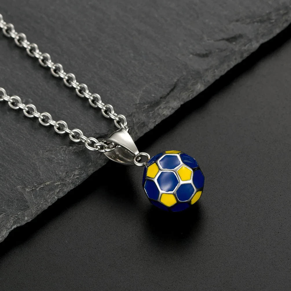 2019 модное футбольное ожерелье с футбольной подвеской спортивный веер