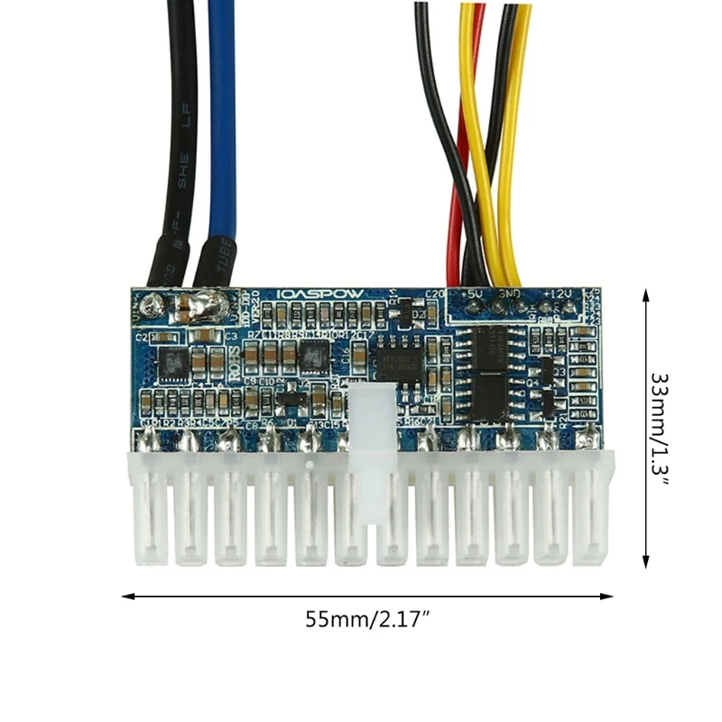 

67JA Power Supply Board DC-ATX in-Line 84W 12V DC-DC Power Supply Module with Cables for Mini Computer POS Machine