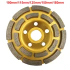 Алмазный сегментный шлифовальный круг, 100115125150180 мм, шлифовальный диск для бетона, гранита, камня, резки
