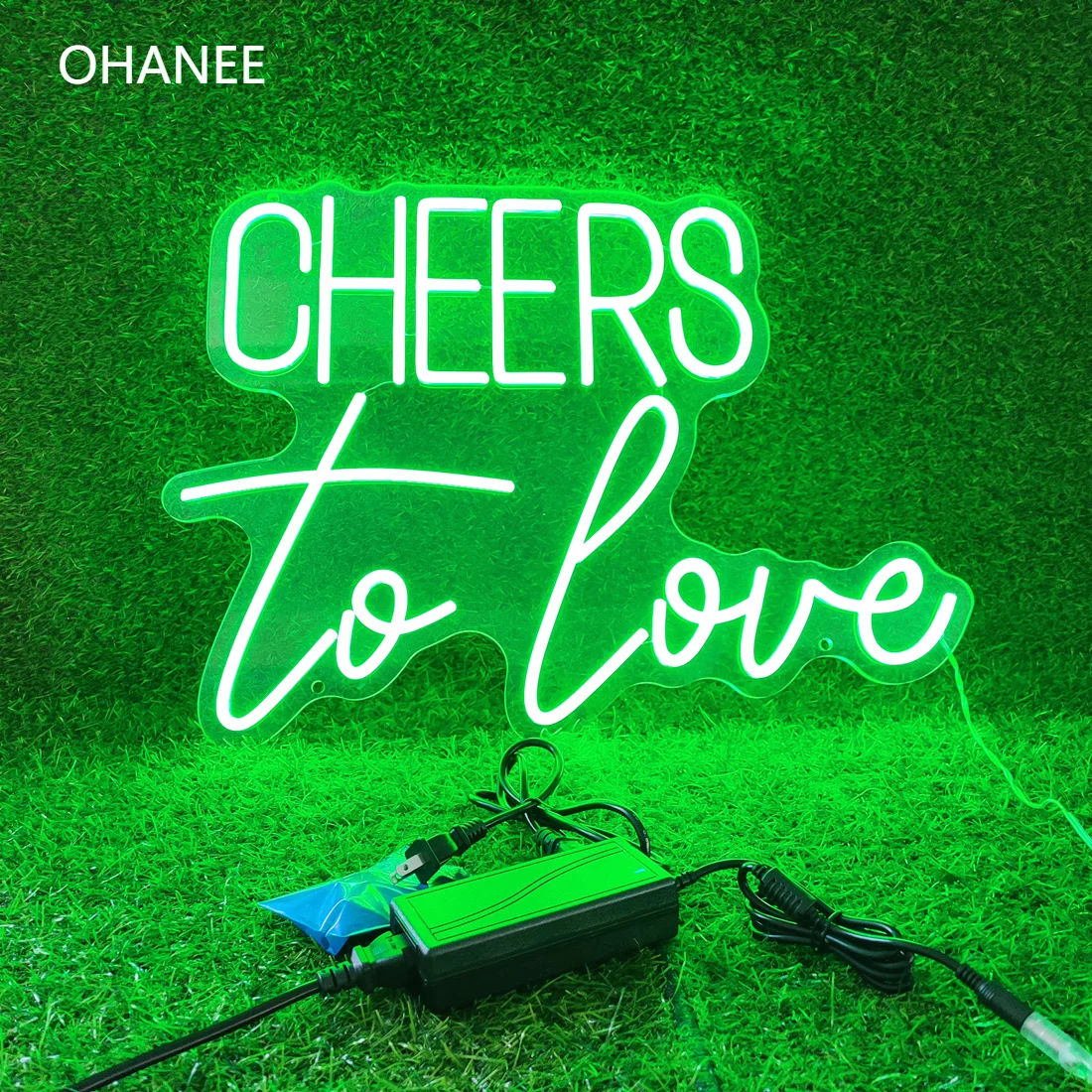 Светодиодная неоновая вывеска OHANEE Cheers to Love настенные светильники на заказ