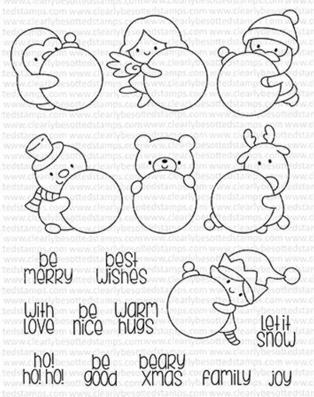 Прозрачная печать с маленьким пингвином для самостоятельного изготовления скрапбукинга C571