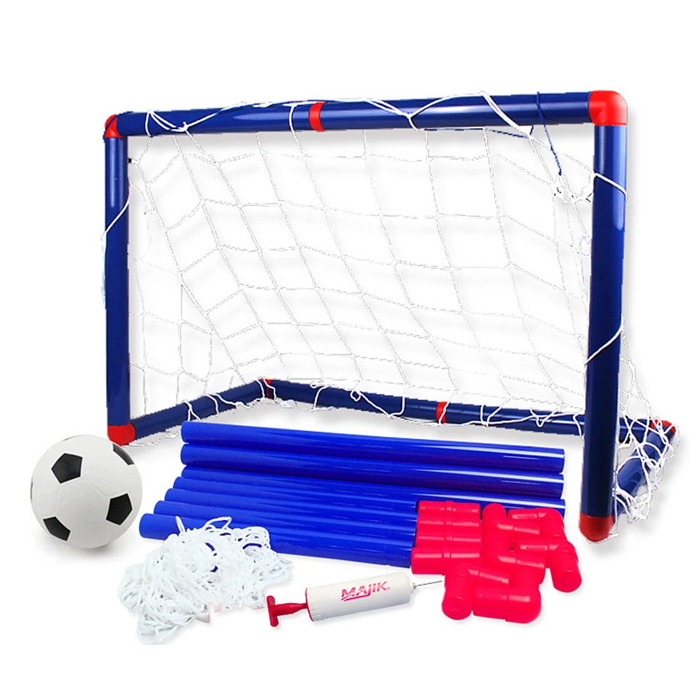 

Portable Mini Children Soccer Ball Football Goal Post Net Set with Ball and Pump for Outdoor Courtyard Kids Football Sport Toy