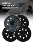 5-дюймовая орбитальная шлифовальная накладка с 8 отверстиями, подкладка с крючком и петлей, совместимая с Makita BO5021 BO5041 Hitachi SV13YA Milwaukee ROS 125 E
