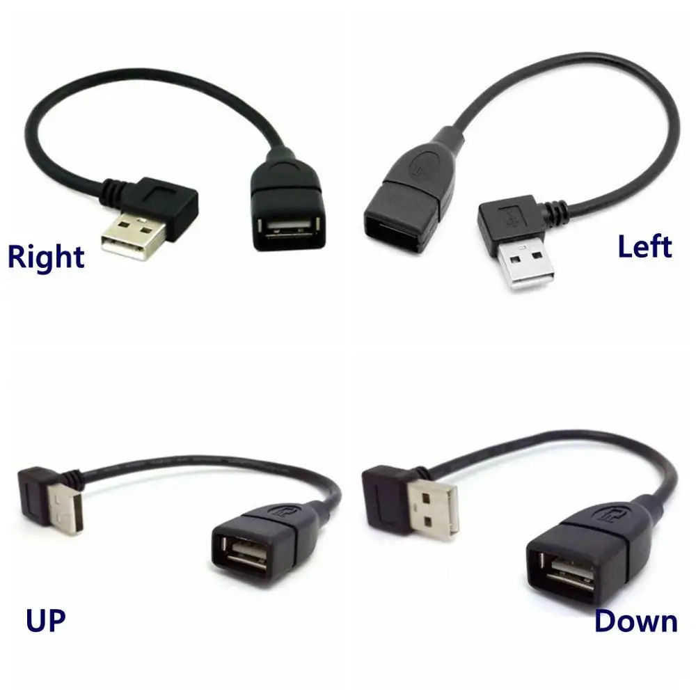 Адаптер Папа мама с углом обзора 90 градусов USB 3 0 удлинитель для кабеля 2 быстрая