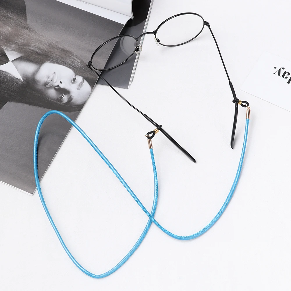 1 шт. унисекс Нескользящие очки из искусственной кожи веревка для очков шнурок
