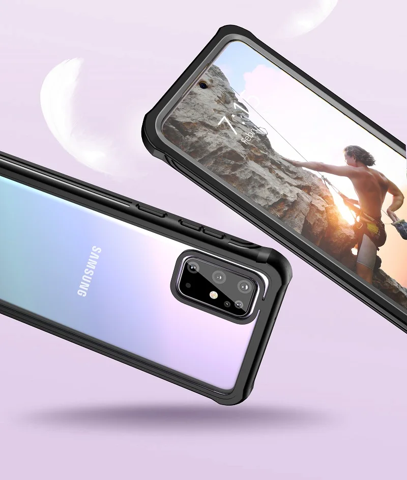 360 полная защита броня для Samsung Galaxy S20 Ультра чехол мягкий прозрачный