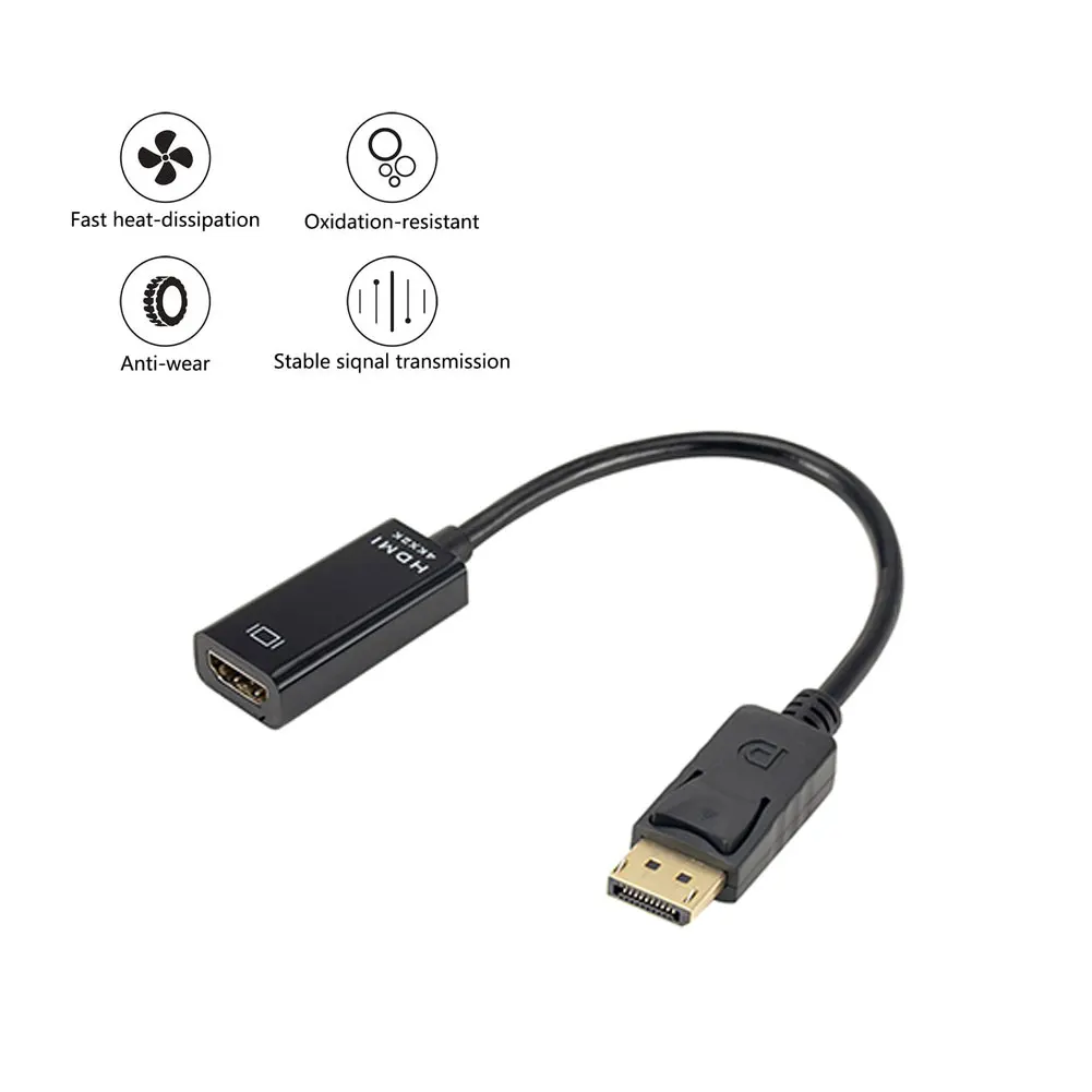 Переходник с DP на HDMI совместимый кабель штырь гнездо для ноутбука HP/DELL ПК порт