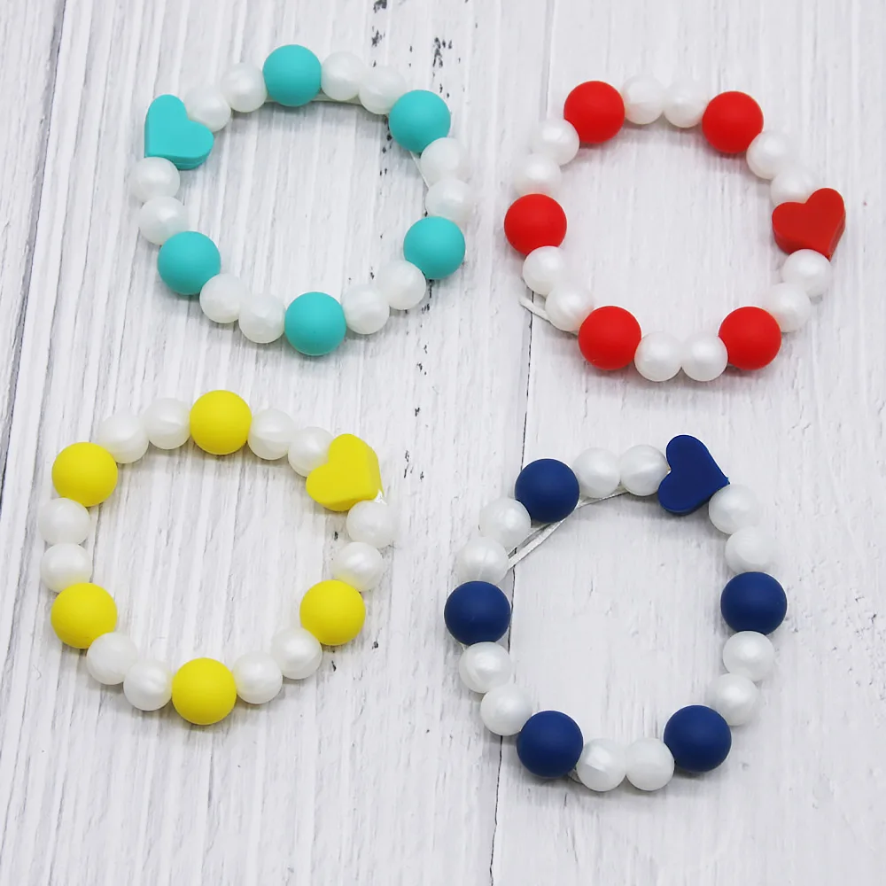 

Cute-Idea 1set Pacifier Chain Silicone Teethers Baby Teething Personalized Name DIY Toddler Toy Rodent Accessory Baby Product