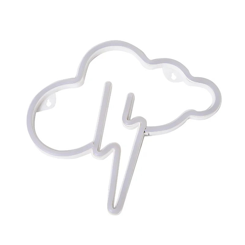 

led cloud lightning neon USB battery dual-use interior decoration manufacturers direct supply