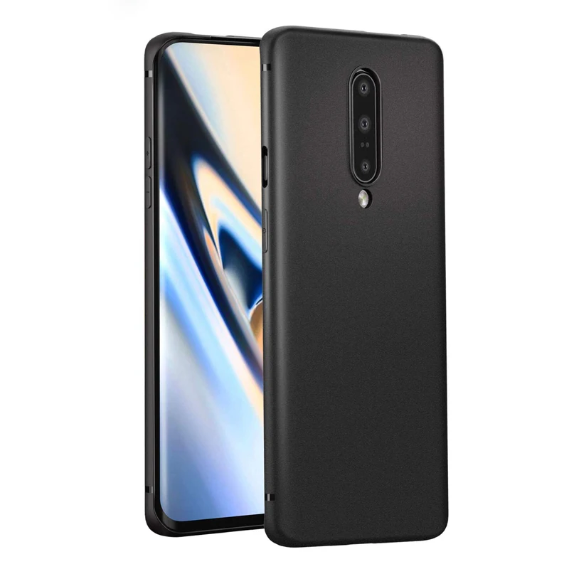 black Чехол для oneplus 7 pro, oneplus 7, прозрачный, силиконовый, мягкий, TPU, ультра тонкий, funda mofi, задняя крышка, coque one plus 7 pro, чехол - Цвет: black