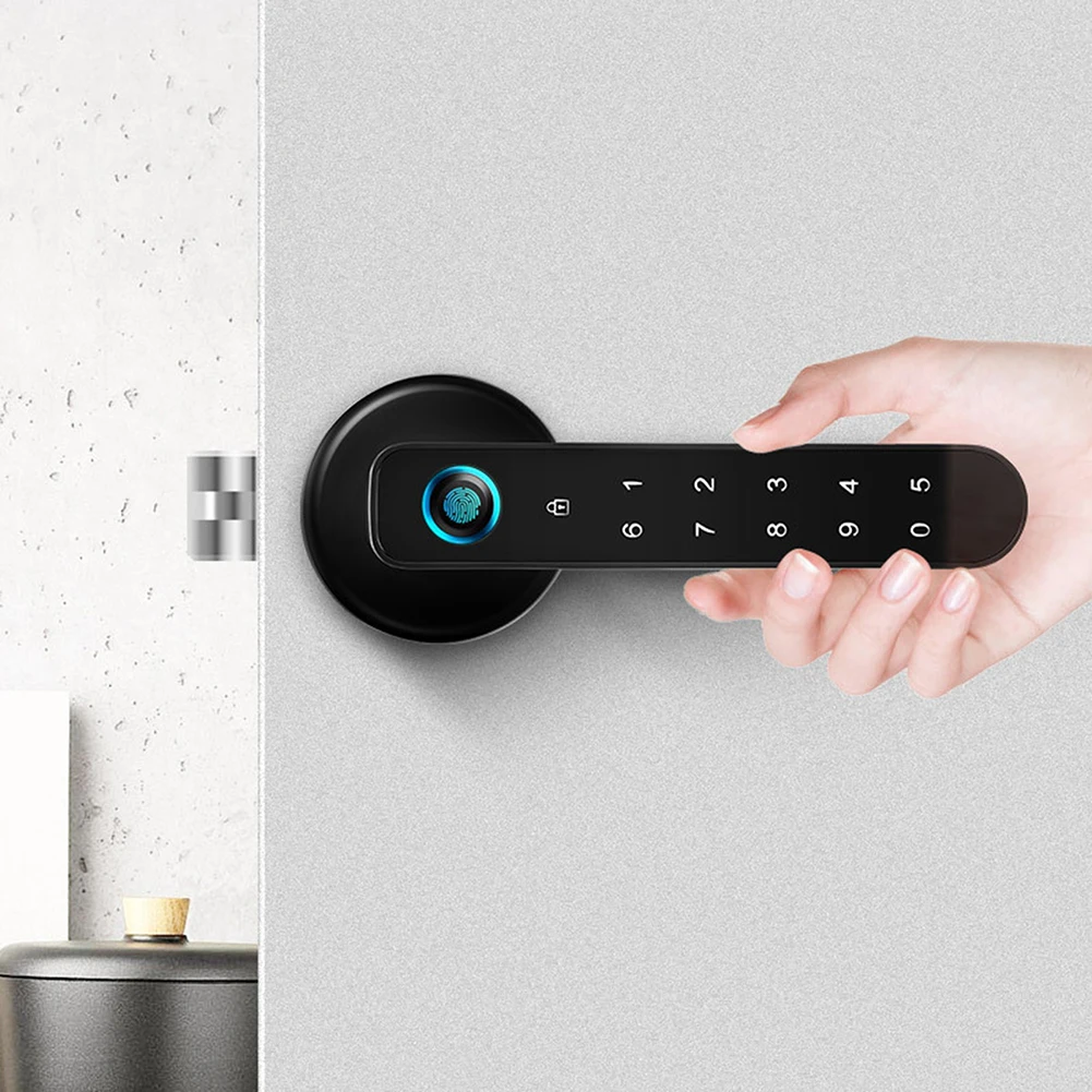 

Multifunctional Biometric Fingerprint Password Lock Auto Security Smart Door Lock For Home/Office Electric biometrics Door Lock