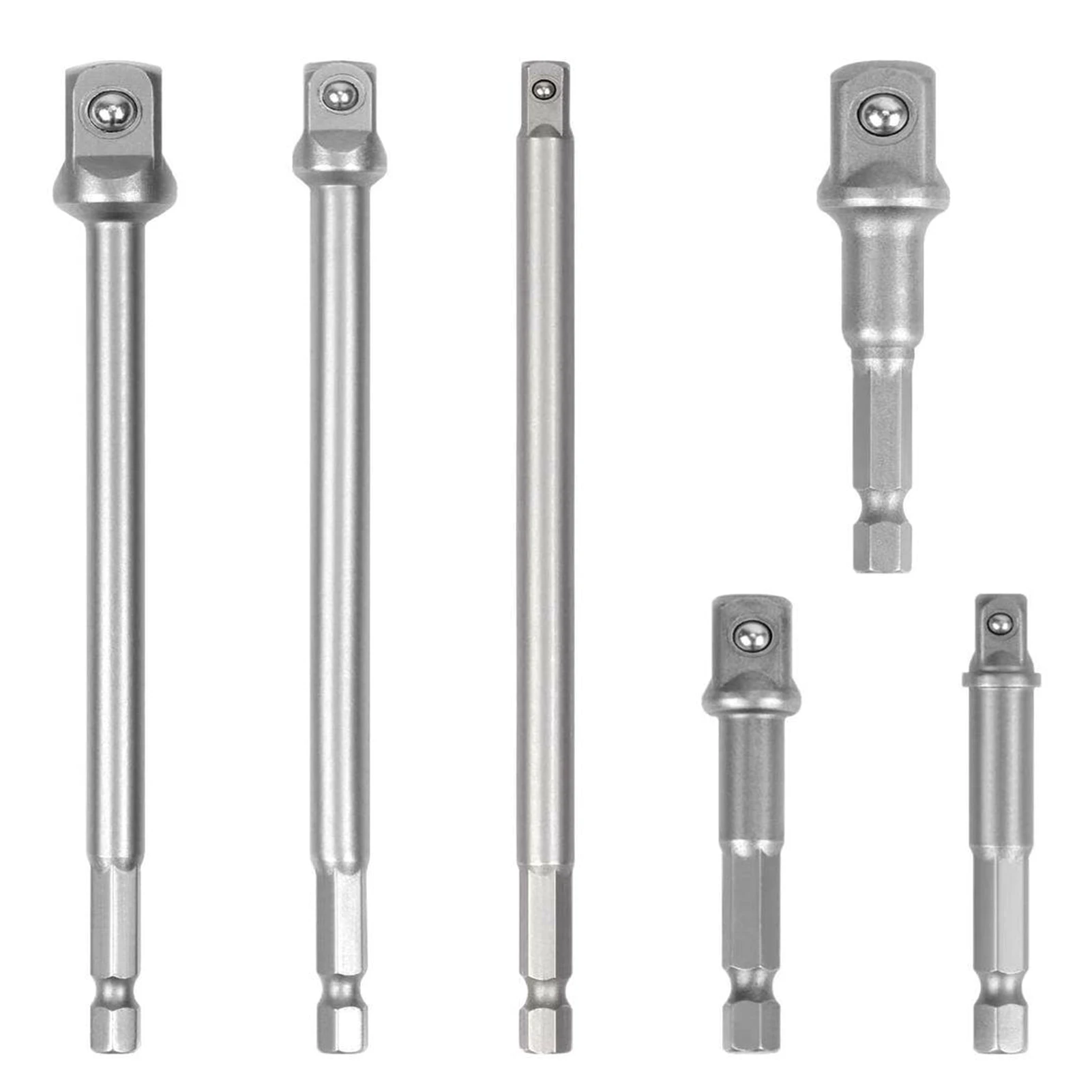 

6 шт. 6 ''и 3'' набор ударных адаптеров 1/4 ''3/8'' 1/2 ''Drive 1/4'' Hex Shank