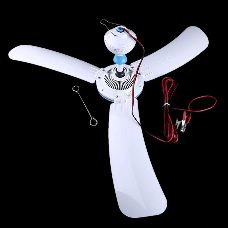 

3 Blades Silent DC 12V Ceiling Fan with 4.5m Cable 36 41 Hanging Camping Tent Fan for Home Outdoor Bedroom Living Room U1JE