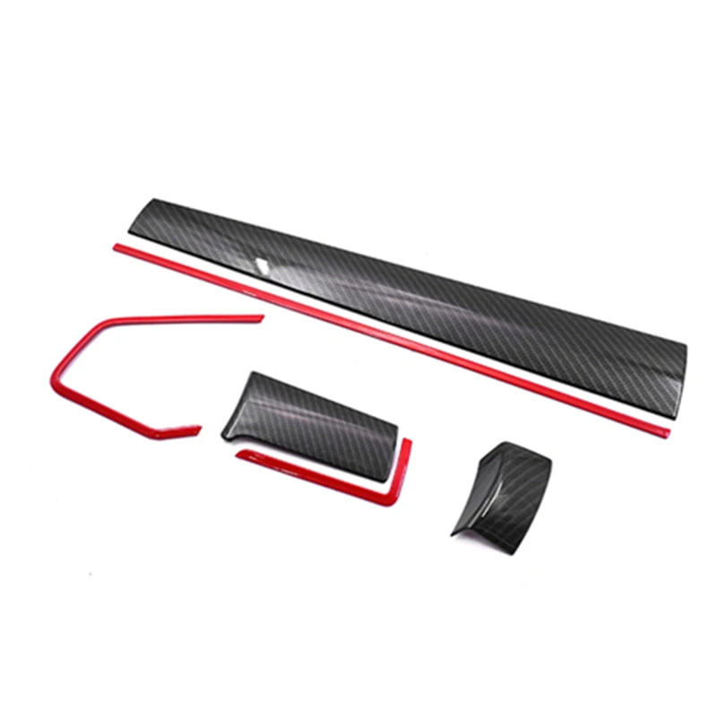 

Red style Accessories For Honda Civic 10th Right-hand drive Carbon fiber ABS Decoratin Cover Trim 2017-2019