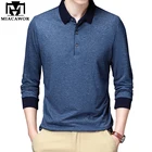 MIACAWORновые рубашки поло с длинным рукавом, мужские повседневные рубашки поло Para Hombre, весенне-осенние облегающие футболки, топы, Мужская одежда, T953