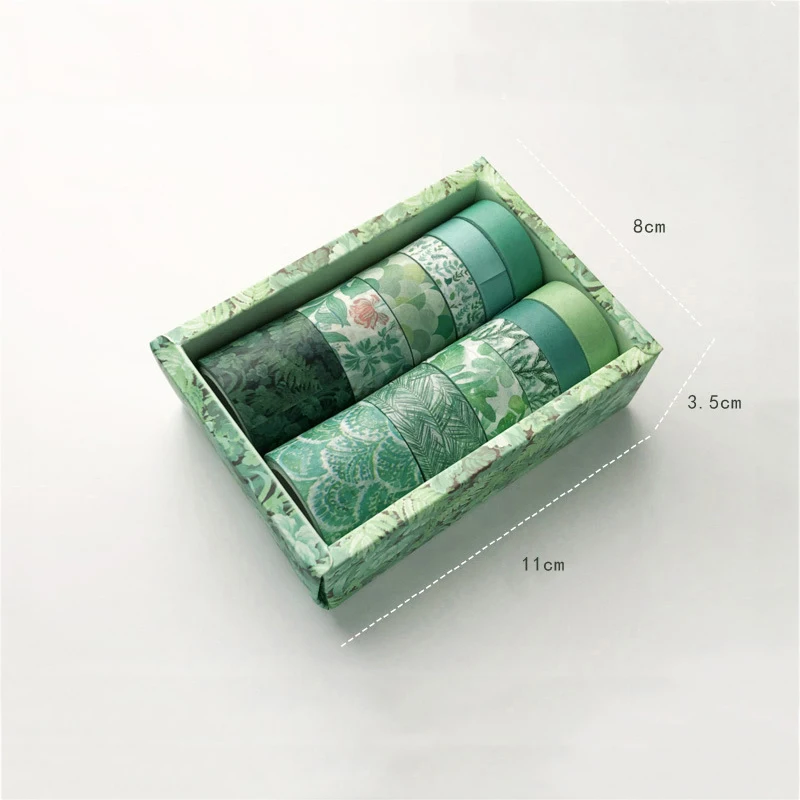 

12Pcs/Pack Cute Plant Washi Tape Set Colored Masking Tape Decorative Adhesive Tape DIY Sticker Scrapbooking Stationery Supplies