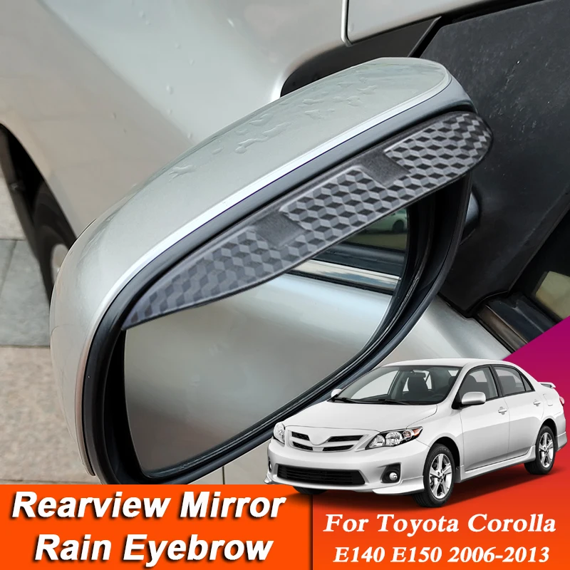 

Car-styling For Toyota Corolla E140 E170 E180 E210 2006-2023 Carbon Fiber Rearview Mirror Eyebrow Rain Shield Anti-rain Visor