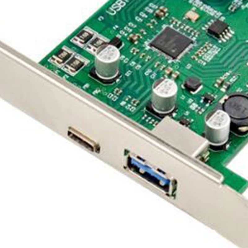 

PCI-E Dual Port USB 3.1 Expansion Card Type-C+Type -A NEC720201 Chipset High Speed 10Gbps 15-Pin Power Connector Port
