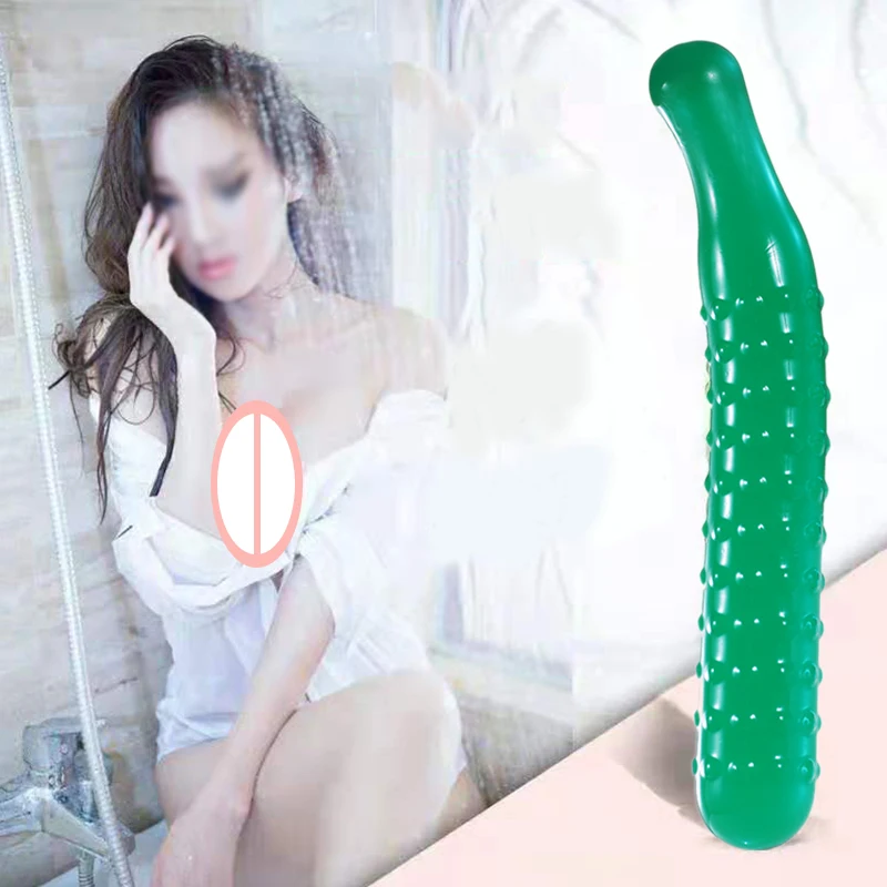 Vibradores artificiales de cristal pepino grandes partaticulas flotantes productos sexuales la Pasión juguetes para - - Цена: 