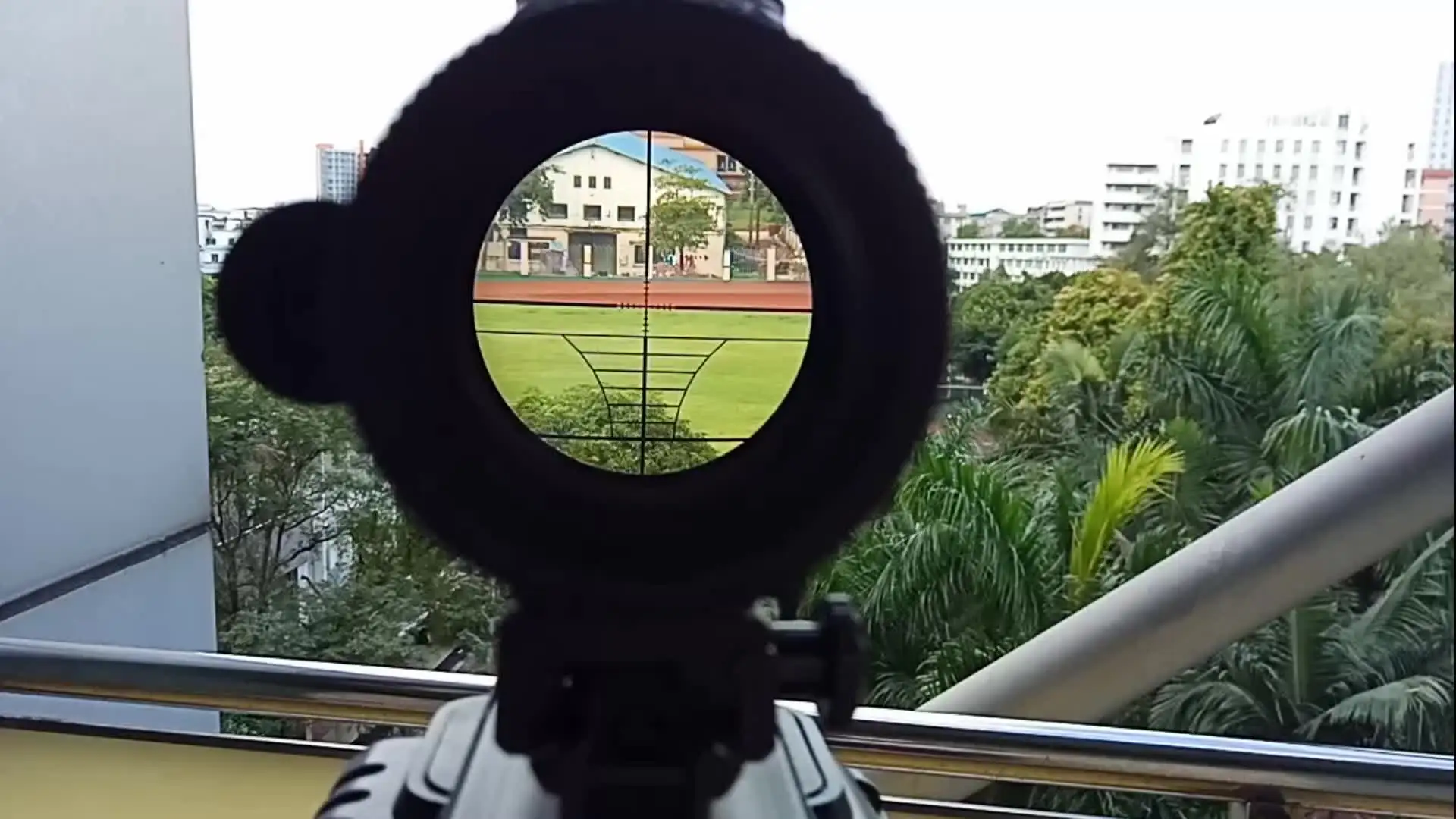 

SPINA Tactical Rifle Scope M6 4X25 Red Dot Sight Scope Laser Sight 11/ 20mm riflescope for hunting air gun