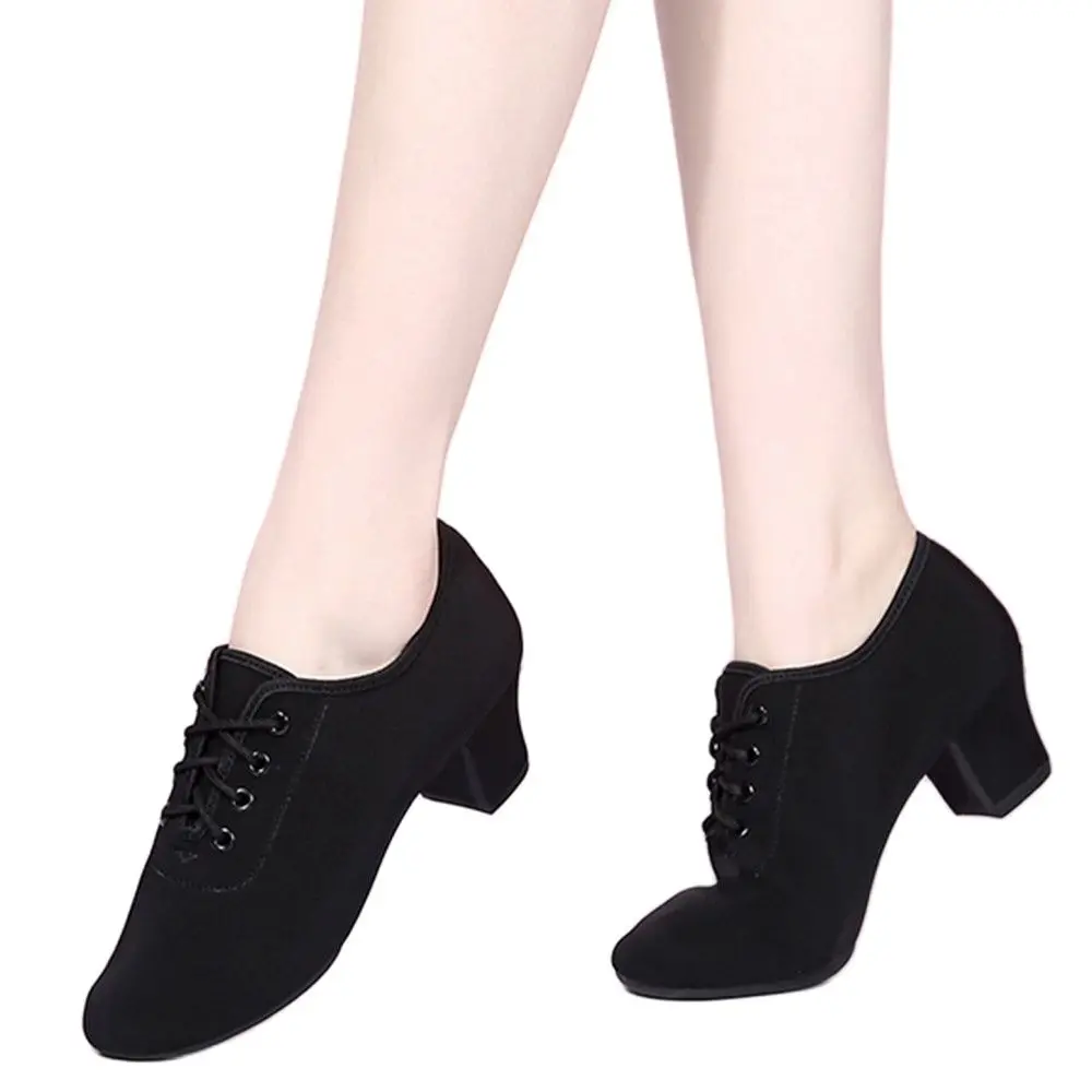 

Туфли женские для латиноамериканских танцев, бальных танцев, сальсы, черные, красные