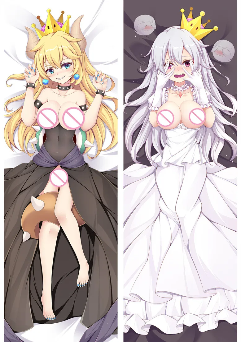 

Japanese Anime Bowsette Bowser Pillowcase Hugging Body Pillow Case Cartoon Pillow Cover Throw Pillowcase Anime Cosplay