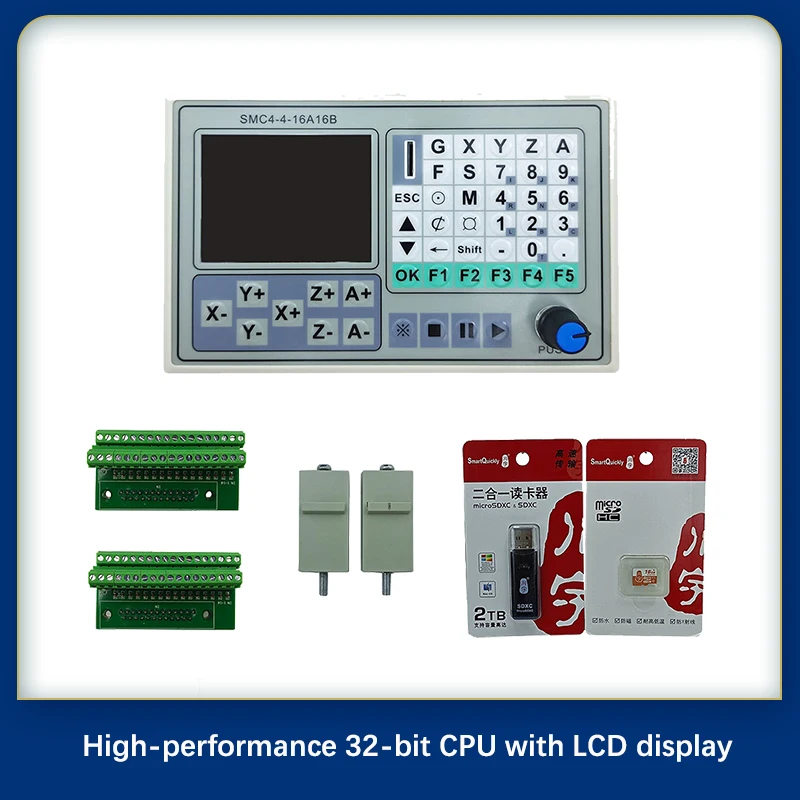 

SMC4 engraving machine controller stepping servo programming offline pulse control 4-axis motor module contactor