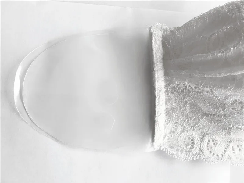 Strapless Invisible Bra Sexy Seamless Push Up Silicone Bras For Women White Sexy Lingerie Lace Stick on  Bralette