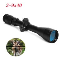3 9x40 tactical rifle scope glass etched rangefinder reticle optics sight crossbow air gun hunting equippment with rail mount