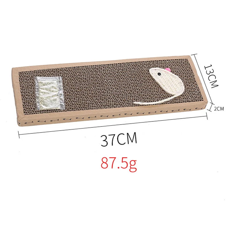 

2SIZE Cat Toys Cat Scratching Board Cat Scratcher Pad Cat Supplies Wear-resistant Scratcher Cat Claws Care Cat Scratcher Toys