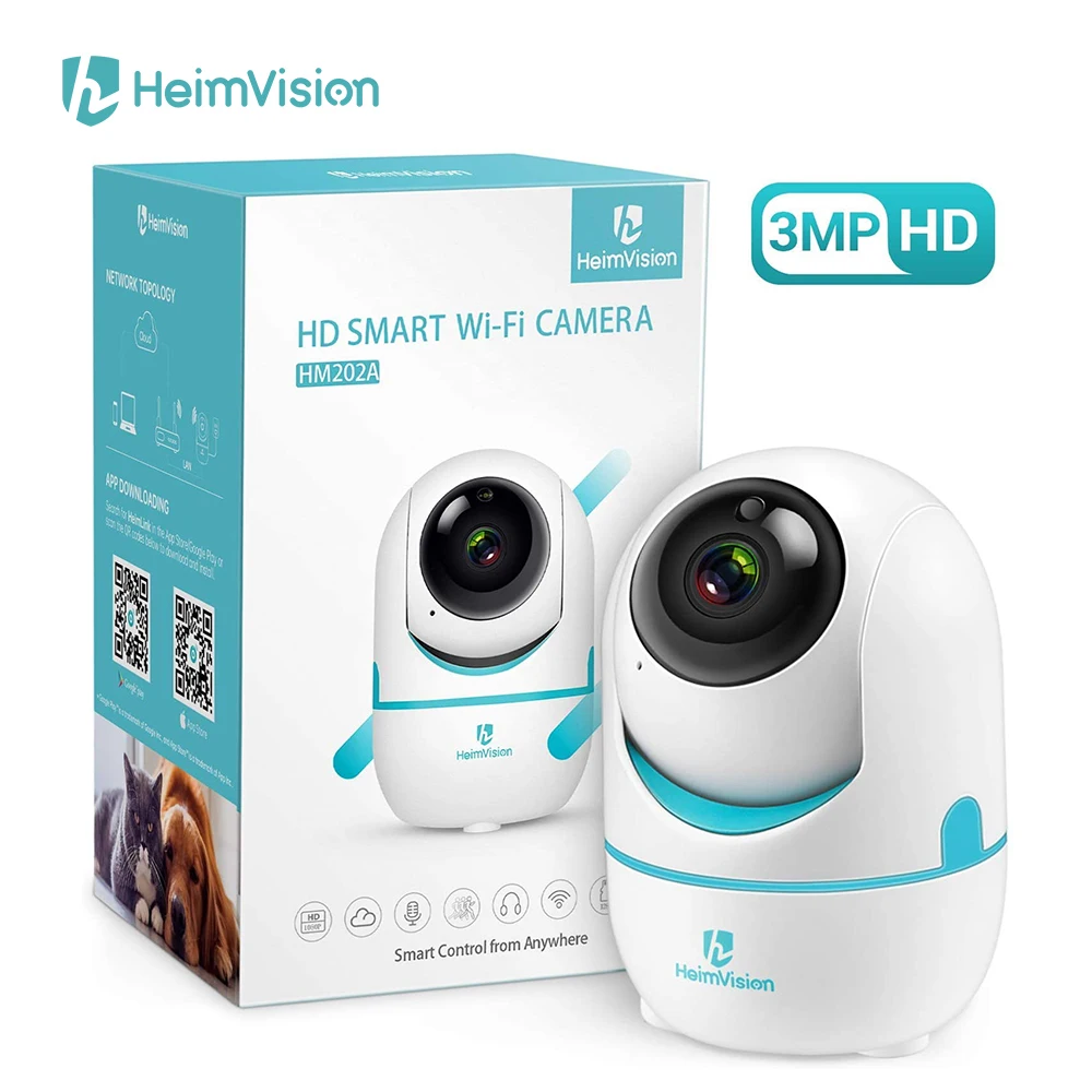 HeimVision HM202A 3MP камера безопасности домашняя наблюдения беспроводная WiFi мини ip для