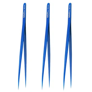 Новинка, пинцет промышленного класса Wozniak, синие прямые точные пинцеты