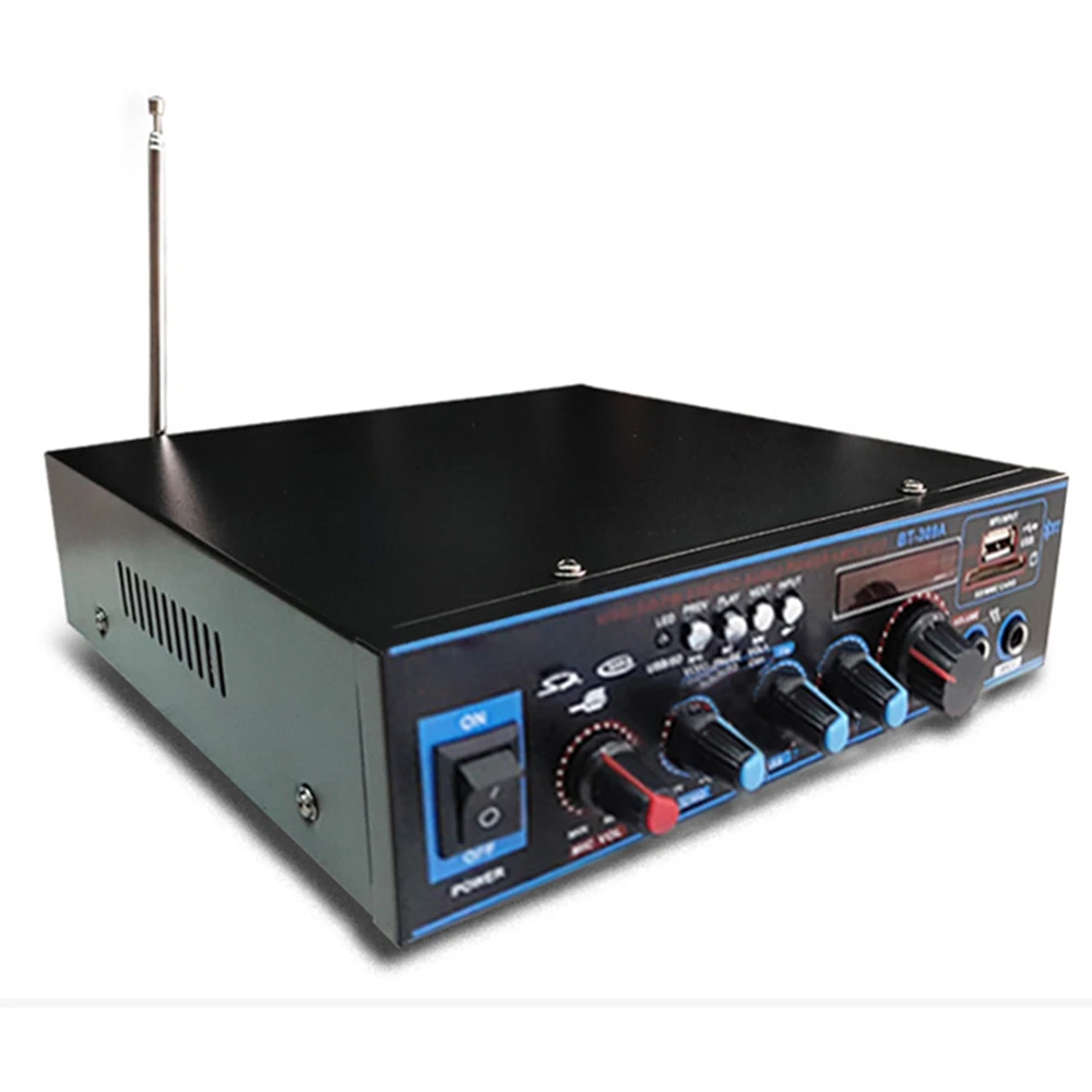 800 Вт HIFI 2CH автомобильный аудио стерео усилитель мощности bluetooth FM радио домашний